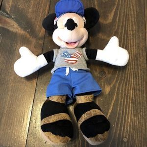 Disney Mickey Mouse Stuffed Animal - Blue and Black